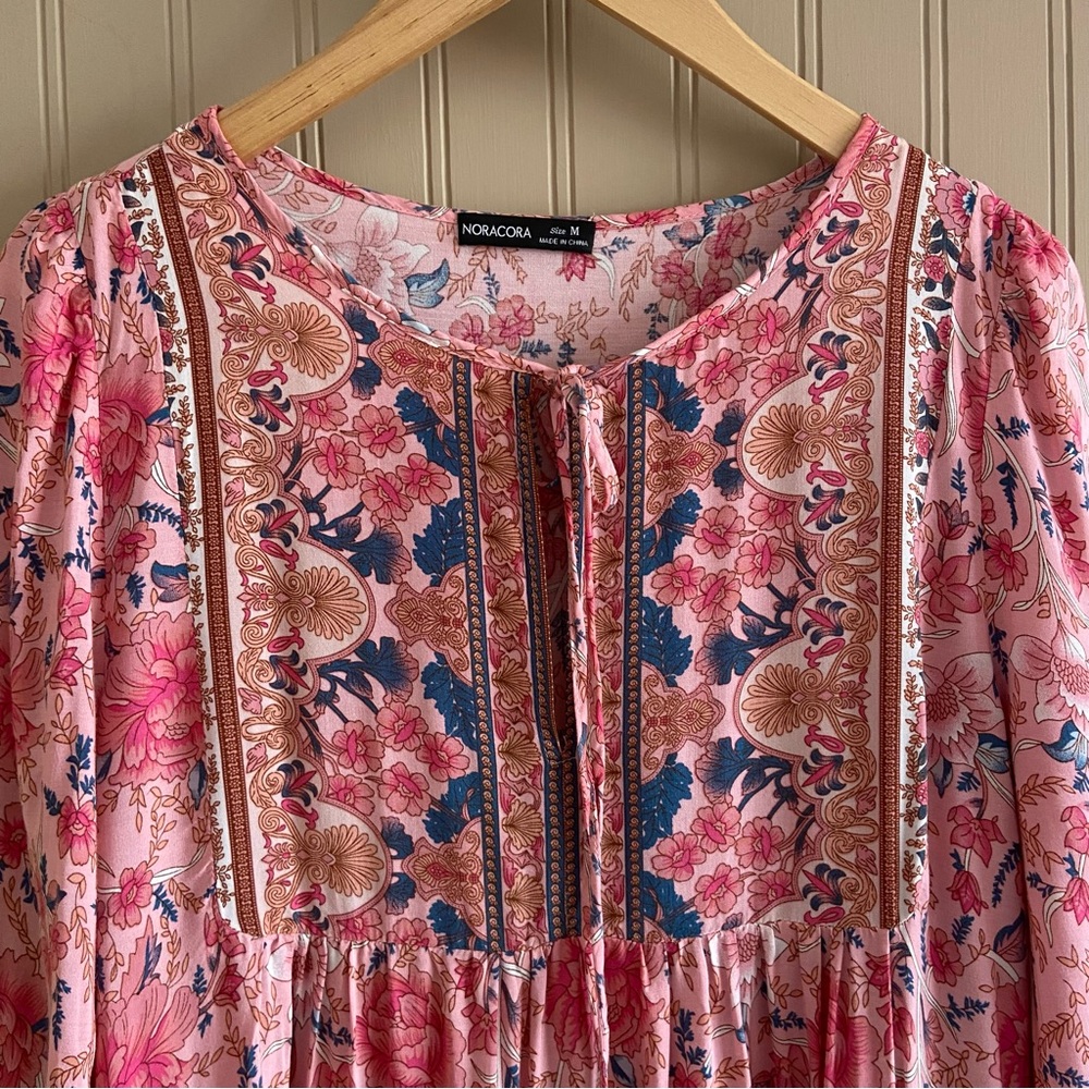 Noracora Boho Peasant Cottage Fairy Dress Women’s Size Medium - Picture 4 of 8